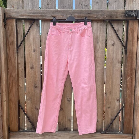 High Waisted Denim Pant Jeans  Size 6 Medium SHEIN Wide Leg - Picture 2 of 8